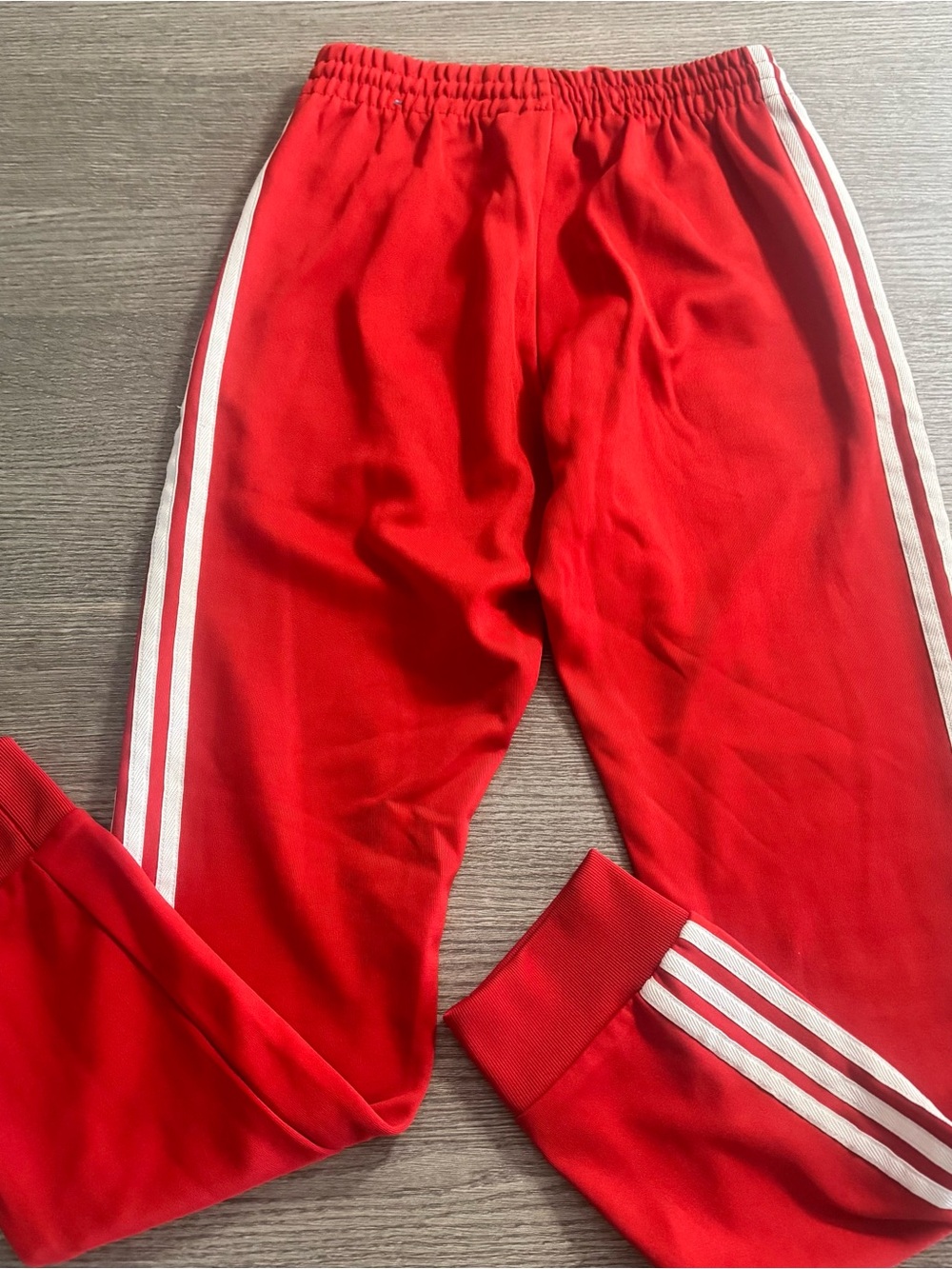 Adidas PrimeBlue Men’s Joggers Size S Red Tapered Pockets Drawstrings - Picture 8 of 11